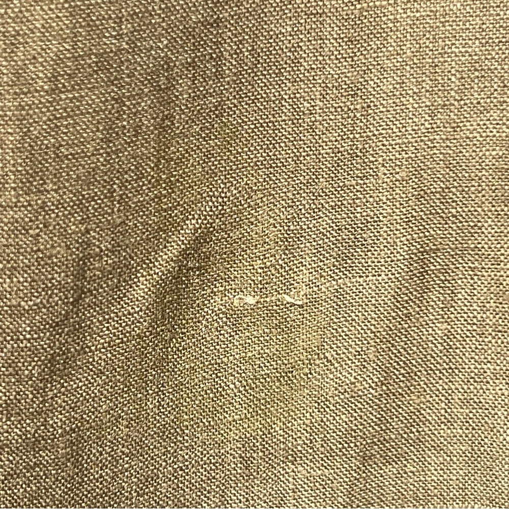 Billy Reid Khaki/Olive Men's Tuscumbia Linen Shirt Button Down Medium - Picture 6 of 6